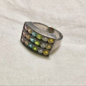 Multi Colored Stone Ring